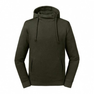 Bluza Unisex z wysokim kołnierzem Pure Organic Russell Dark Olive DO L