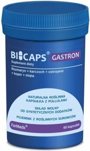 Gastron - Suplement diety na wątrobę i trawienie 60 kaps. - Formeds BiCaps