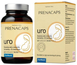 PrenaCaps Uro układ moczowy - Suplement diety DLA KOBIET 60 kaps - Formeds