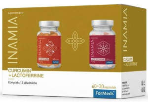 Inamia Curcumin + Lactoferrine zestaw - Suplement Diety 60 kaps. + 30 kaps.