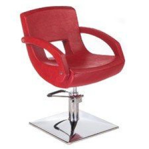 BEAUTY SYSTEM Fotel fryzjerski Nino BH-8805 czerwony