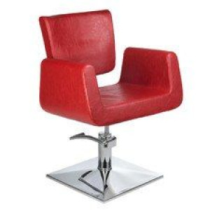 BEAUTY SYSTEM Fotel fryzjerski Vito BH-8802 czerwony
