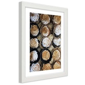 Plakat w ramie białej, Morze słodkości - 40x60