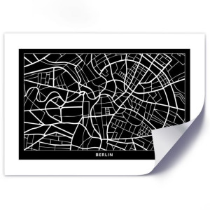 Plakat, Plan miasta Berlin - 90x60