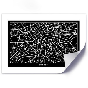 Plakat, Plan miasta Londyn - 100x70