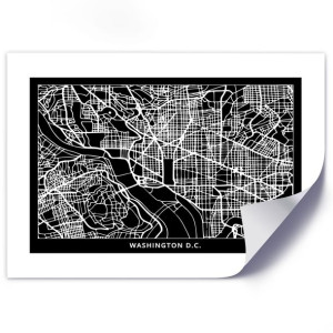Plakat, Plan miasta Waszyngton - 30x20