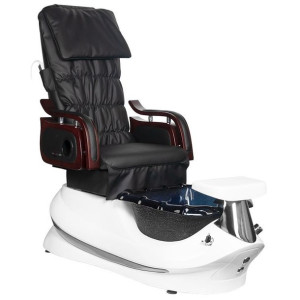Fotel Pedicure Spa As-261 Czarno-biały Z Funkcją Masażu