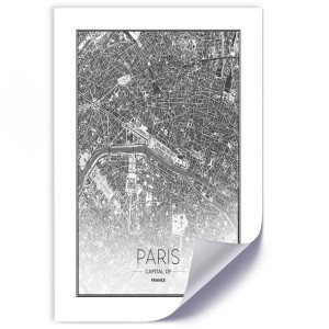 Plakat, Plan Paryża - 40x60
