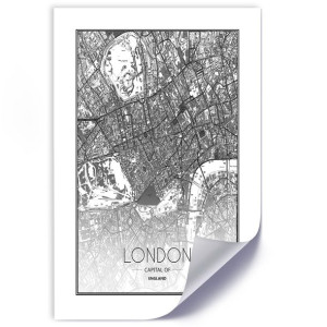 Plakat, Plan Londynu - 30x45