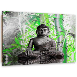 Obraz Deco Panel, Budda i liście - 120x80