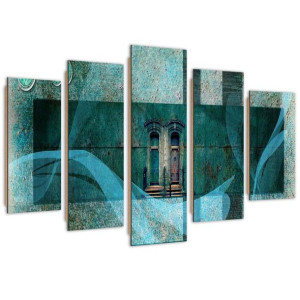 Obraz pięcioczęściowy Deco Panel, Tajemnicze okno - 200x100
