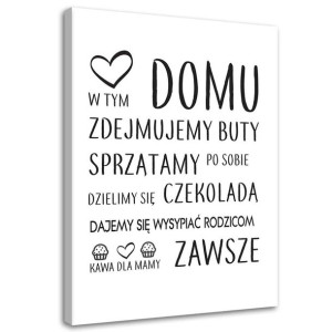 Obraz na płótnie, W domu - 40x60