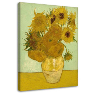 Obraz na płótnie, Słoneczniki - V. van Gogh reprodukcja - 70x100