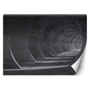 Fototapeta, Tunel szary 3D - 150x105
