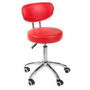 BEAUTY SYSTEM Taboret kosmetyczny BT-229 czerwony