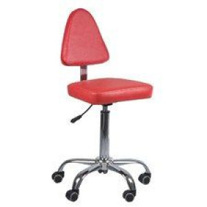 BEAUTY SYSTEM Taboret kosmetyczny z opar. BD-9937/14 czerwony