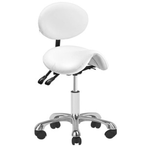 Taboret Kosmetyczny 1025 Biały Giovanni