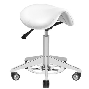 Taboret Kosmetyczny Azzurro 010f Bump-up Biały
