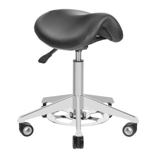 Taboret Kosmetyczny Azzurro 010f Bump-up Czarny
