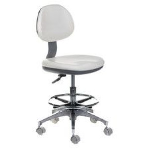 Taboret medyczny z oparciem BD-Y942 Biały