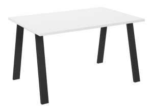 Dostawa Za 0 Zł! Solidny Stół Loft Kleo 138x90 Metalowe Nogi Blat Biały Mat