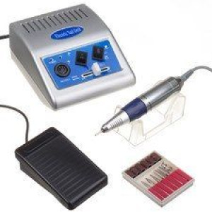 Frezarka do manicure JD500 Srebrna + zestaw frezów