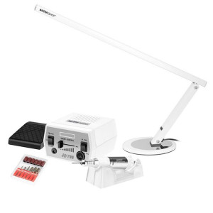 Frezarka Activ Power Jd700 White + Lampka Na Biurko Slim 20w Biała