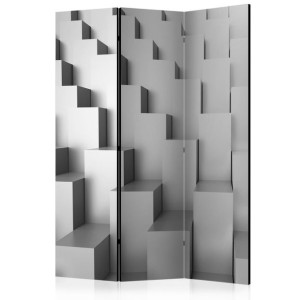 Parawan 3-częściowy - Świątynia abstrakcji [Room Dividers]