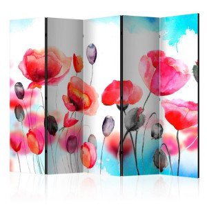 Parawan 5-częściowy - Kołysane wiatrem II [Room Dividers]