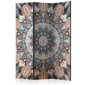 Parawan 3-częściowy - Hetmańska mandala [Room Dividers]