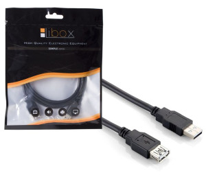 Przedłużacz Kabla Usb A-a 2.0 1,8m Usb Gniazo Wtyk