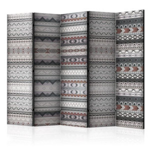 Parawan 5-częściowy - Etniczny deseń II [Room Dividers]