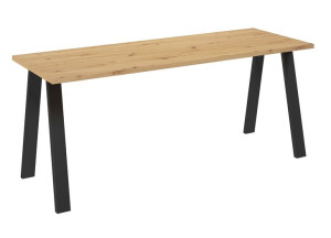 Dostawa 0 Zł! Solidny Stół Loft Kleo 185x67 Metalowe Nogi Dąb Artisan