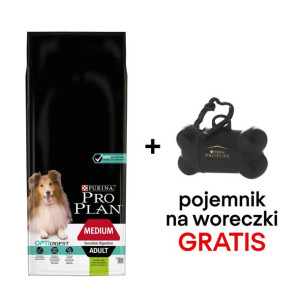 Purina Pro Plan Adult Medium Sensitive Digestion Lamb  14kg + Pojemnik na w