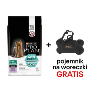 Purina PRO PLAN Grain Free Adult Small Mini Sensitive Digestion 7kg + Pojem