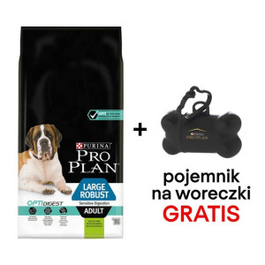 Purina Pro Plan Large Robust Optidigest, jagnięcina 14kg + Pojemnik na wore