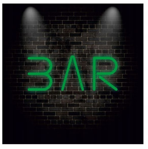 BAR KNAJPA Napis NEONOWY led na płycie z plexi 8mm