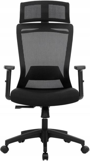 Krzesło fotel biurowy ergonomiczny obrotowy czarny