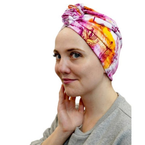 ONbeauty TURBAN ASIA romantyczny w piórka