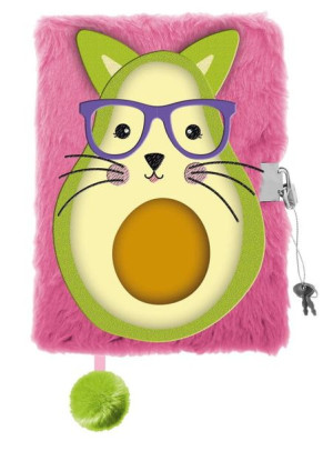 Pamiętnik z kłódką 3D włochacz A5 96k My Little Friend Avocato