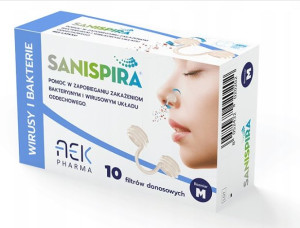 Antyalergiczny filtr do nosa SANISPIRA 10 sztuk