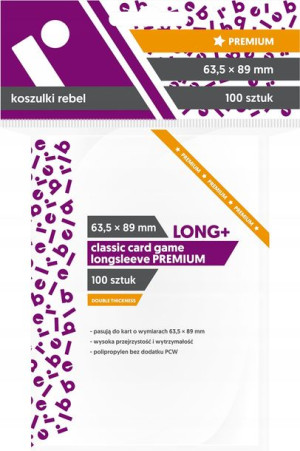REBEL Koszulki CCG Long Premium 63,5x89 mm 100 szt