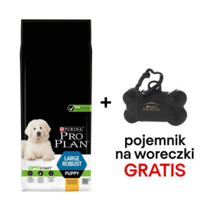 Purina Pro Plan Large Puppy Robust Optistart, kurczak i ryż 12kg + Pojemnik