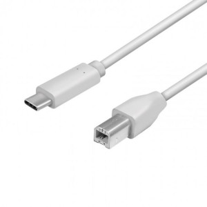 Kabel LogiLink USB-C do USB-B 1m szary