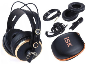 Słuchawki nauszne zamknięte ISK HD9999 + etui pady