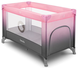 Lionelo Stefi łóżeczko turystyczne Pink Ombre