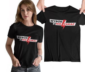Koszulka wybór nie zakaz na protest kobiet