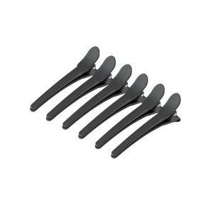 Klamry Fryzjerskie Do Włosów E-17 10 Szt. 10,5 Cm Czarne