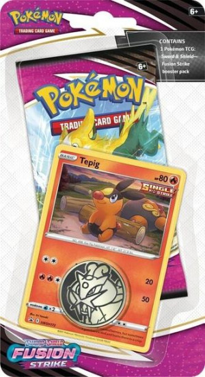 Tepig promo karty POKEMON +booster +KOD ORYGINAŁ Checklane Blister Fusion S