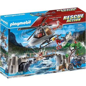 Playmobil 70663 Misja Śmigłowca W Kanionie